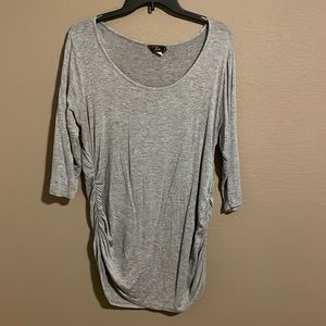Cute gray top 1X
